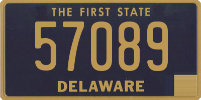 DE license plate 57089