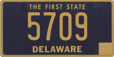 DE license plate 5709
