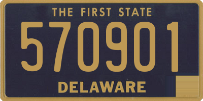 DE license plate 570901