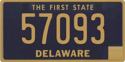 DE license plate 57093
