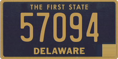 DE license plate 57094