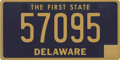 DE license plate 57095