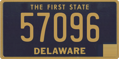 DE license plate 57096