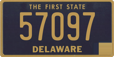 DE license plate 57097