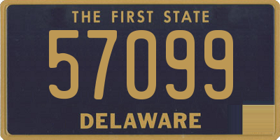 DE license plate 57099
