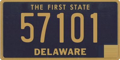 DE license plate 57101