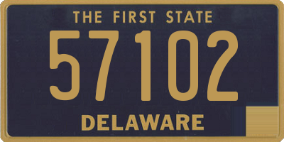 DE license plate 57102