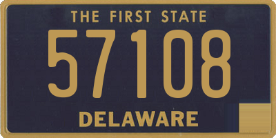 DE license plate 57108