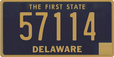 DE license plate 57114