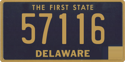 DE license plate 57116