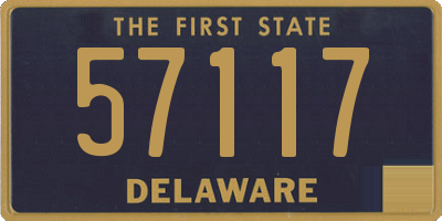 DE license plate 57117