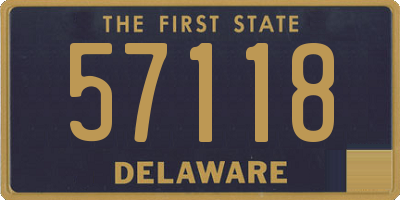 DE license plate 57118