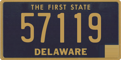 DE license plate 57119