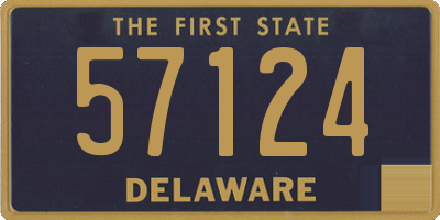 DE license plate 57124