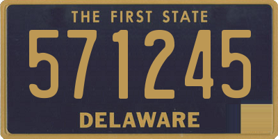 DE license plate 571245