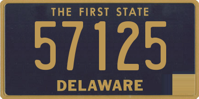 DE license plate 57125