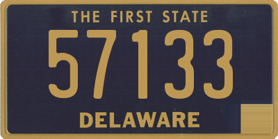 DE license plate 57133