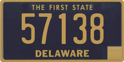 DE license plate 57138