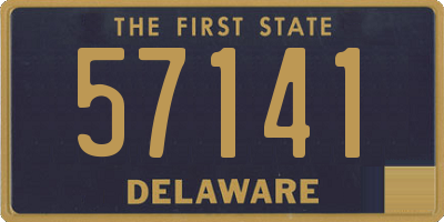 DE license plate 57141