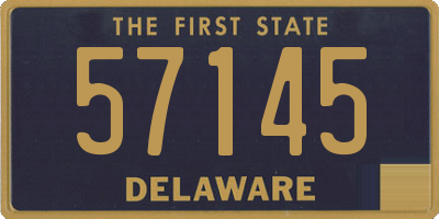DE license plate 57145