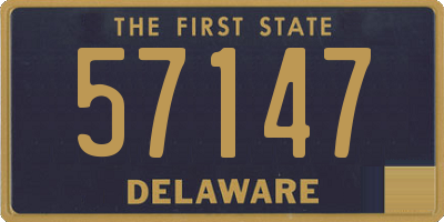 DE license plate 57147
