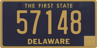 DE license plate 57148