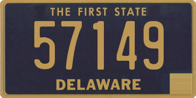 DE license plate 57149