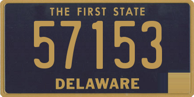 DE license plate 57153