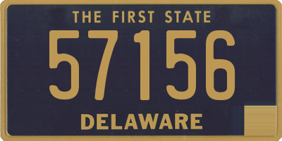 DE license plate 57156