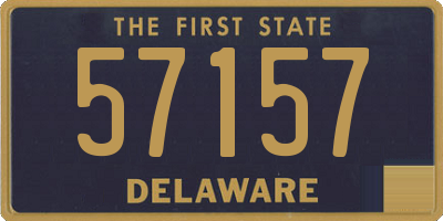 DE license plate 57157