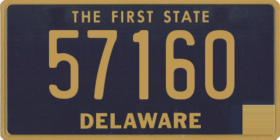 DE license plate 57160