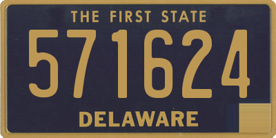 DE license plate 571624