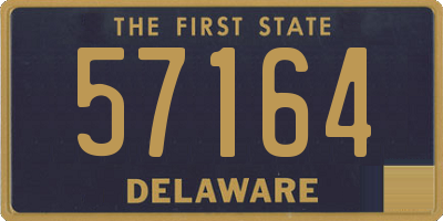 DE license plate 57164