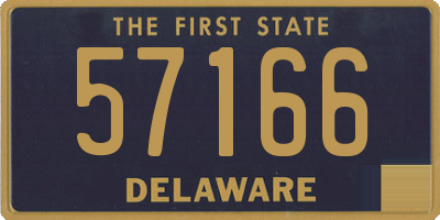 DE license plate 57166