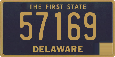 DE license plate 57169