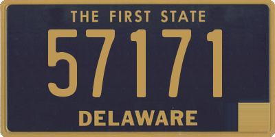 DE license plate 57171