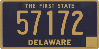 DE license plate 57172