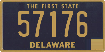 DE license plate 57176