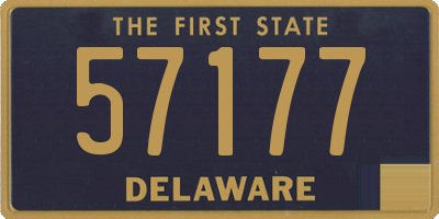 DE license plate 57177