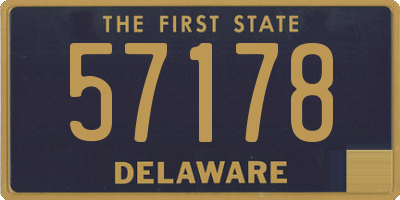 DE license plate 57178
