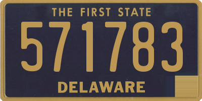 DE license plate 571783