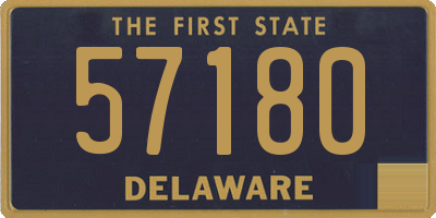 DE license plate 57180