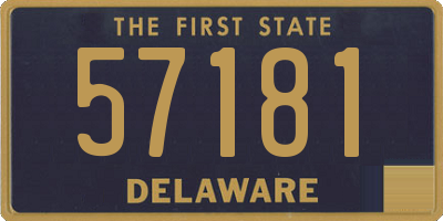 DE license plate 57181