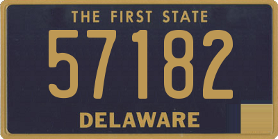 DE license plate 57182