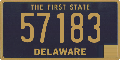 DE license plate 57183