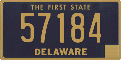DE license plate 57184