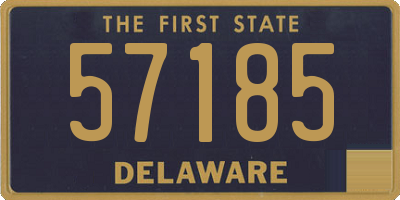 DE license plate 57185