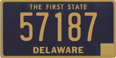 DE license plate 57187