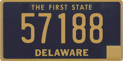 DE license plate 57188