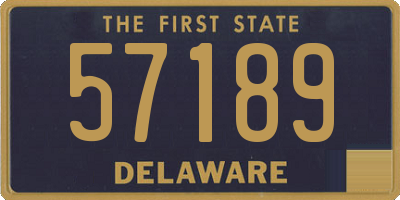 DE license plate 57189